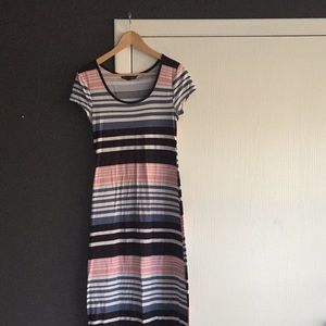 Striped maxi dress